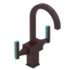 Rubinet Single Hole Dual Handle Lav. Set. (less drain) Bordeaux