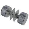 Rubinet Shower Door Knob (set) Satin Nickel