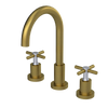Rubinet Widespread Kitchen Set with LaSalle Spout Antique Brass Matt