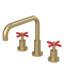 Rubinet Widespread Kitchen Set Satin Brass