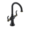 Rubinet Single Hole Dual Handle Lav. Set. (less drain) Matt Black