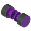 Rubinet Shower Door Knob (set) Purple Haze