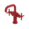 Rubinet Single Hole Dual Handle Lav. Set. (less drain) Red