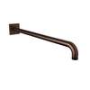 Baril 18" wall-mounted shower arm, square flange