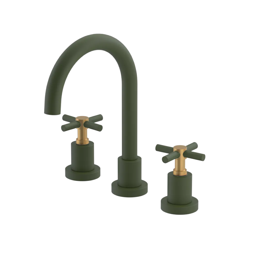 Rubinet Widespread Lav. Set. (less drain) Green Envy