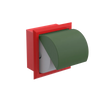Rubinet RECESSED TOILET PAPER HOLDER Red