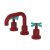 Rubinet Widespread Lav. Set. (less drain) Maroon