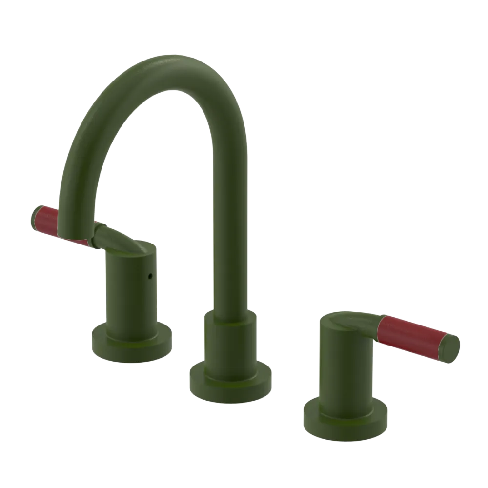 Rubinet Widespread Lav set (less drain) Green Envy