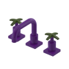 Rubinet Widespread Lav. Set. with Genesis spout (less drain) Purple Haze