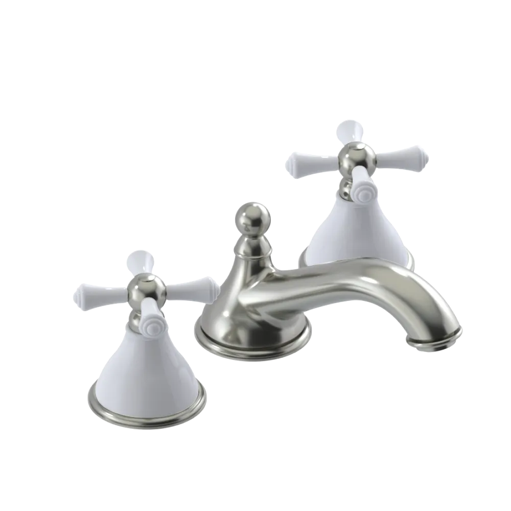 Rubinet Widespread Lav. Set. (less drain) Satin Nickel