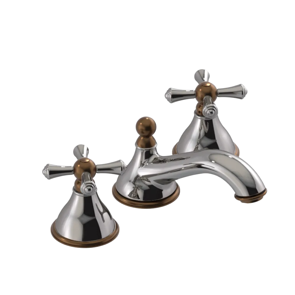 Rubinet Widespread Lav. Set. (less drain) Polished Nickel