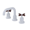 Rubinet Widespread Lav. Set. (less drain) White