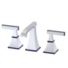 Rubinet Widespread Lav. Set. (less drain) Satin Chrome