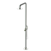 Rubinet Pressure Balance Outdoor Shower with Hand Held Shower & 10" Shower Head - 304 Stainless Steel Satin Nickel