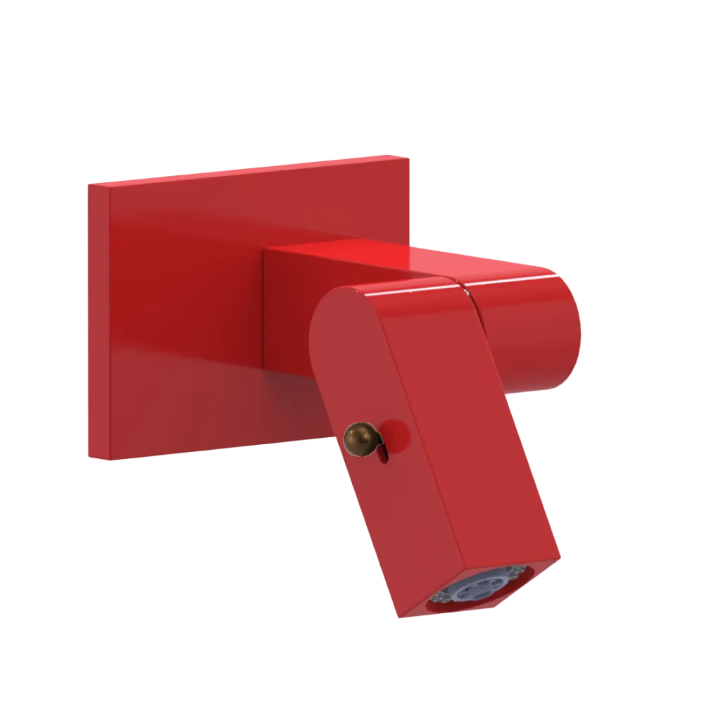 Rubinet Wall Mount Bidet & Foot Rinse with Dual Function Spray Red