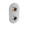 Baril Thermostatic pressure balanced shower valve with 2-way diverter (without handle)