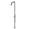 Rubinet Pressure Balance Outdoor Shower with Hand Held Shower & 10" Shower Head - 304 Stainless Steel Polished Nickel