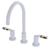 Rubinet Widespread Kitchen Set White