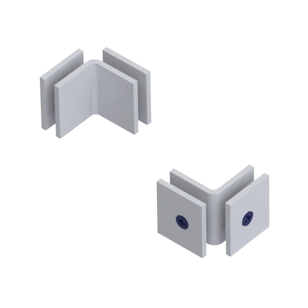 Rubinet 90 Glass to Glass Open Face White