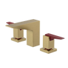 Rubinet Widespread Lav. Set. (less drain) Satin Brass
