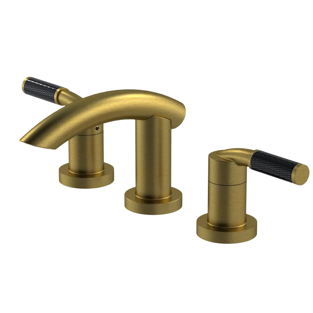 Rubinet Widespread Lav. Set. (less drain) Antique Brass Matt