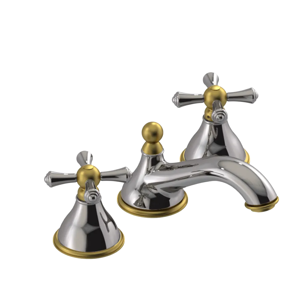Rubinet Widespread Lav. Set. (less drain) Polished Nickel