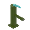 Rubinet Single Control Bidet Fitting (less drain) Green Envy
