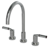 Rubinet Widespread Kitchen Set Satin Nickel