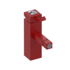 Rubinet Single Control Bidet Fitting (less drain) Maroon