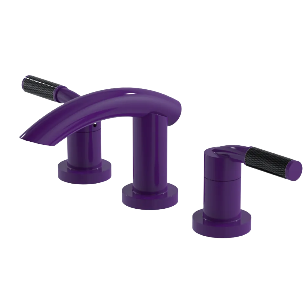 Rubinet Widespread Lav. Set. (less drain) Purple Haze