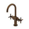 Rubinet Single Hole Dual Handle Lav. Set with LaSalle Spout (less drain) Tuscan Brass