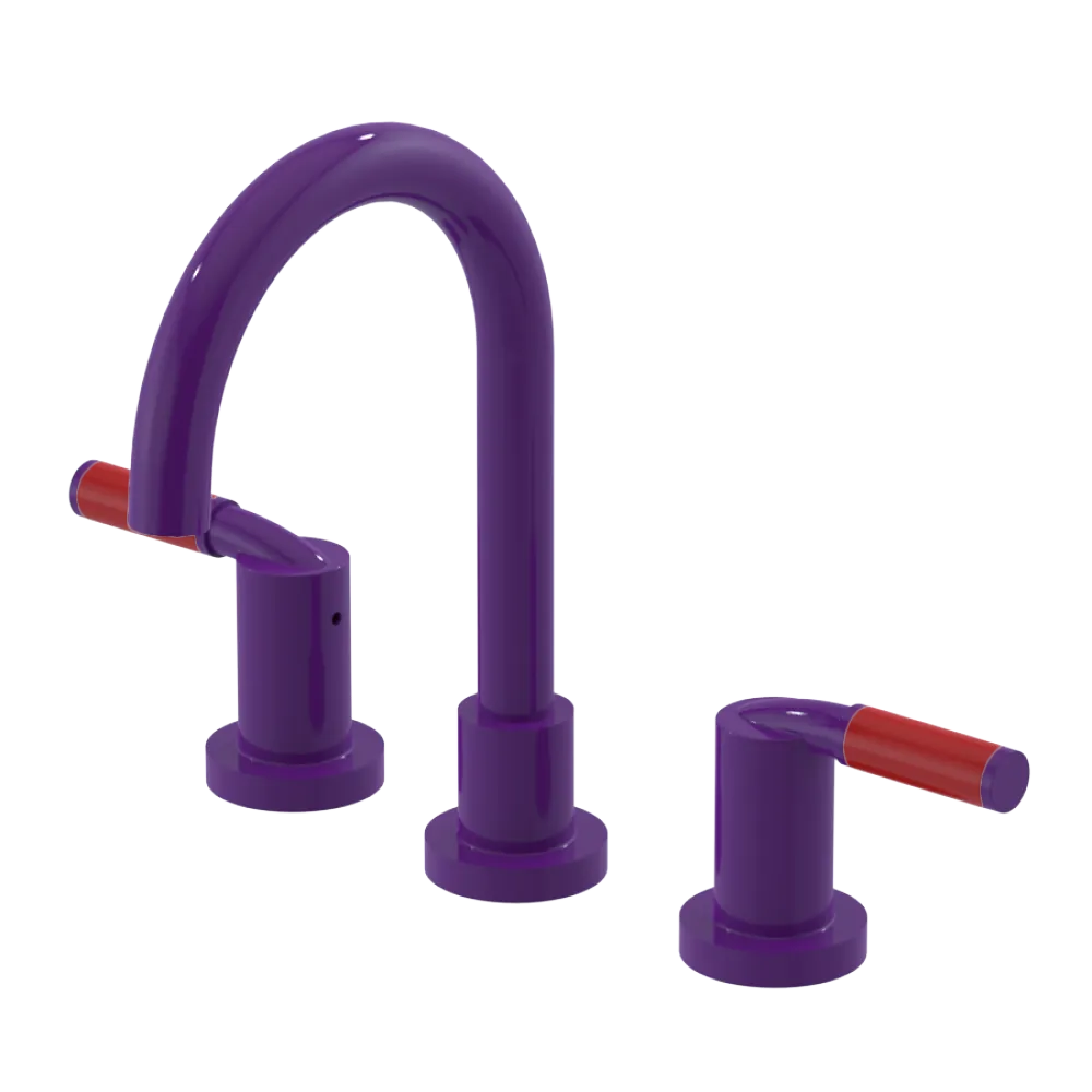 Rubinet Widespread Lav set (less drain) Purple Haze