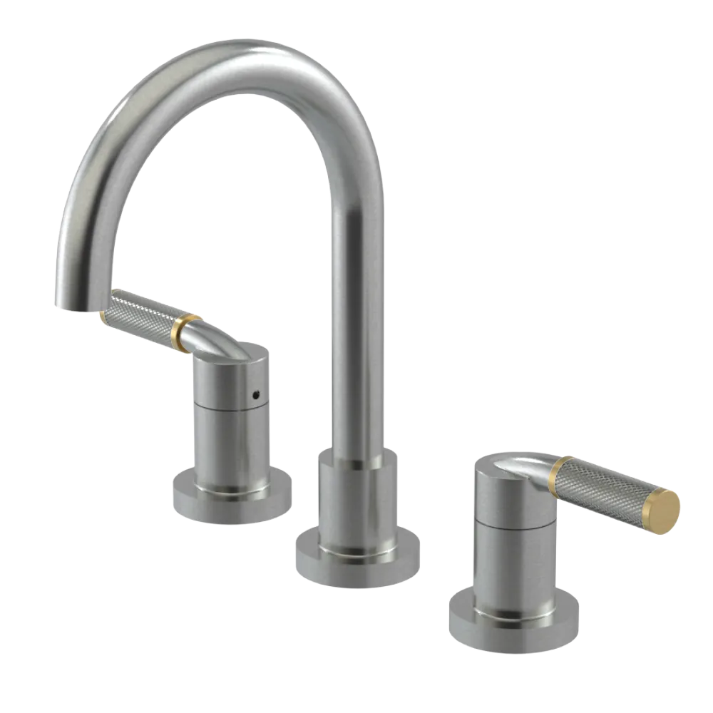 Rubinet Widespread Lav. Set. (less drain) Satin Nickel