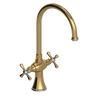 Rubinet Two Handle Single Hole Kitchen Set Gold