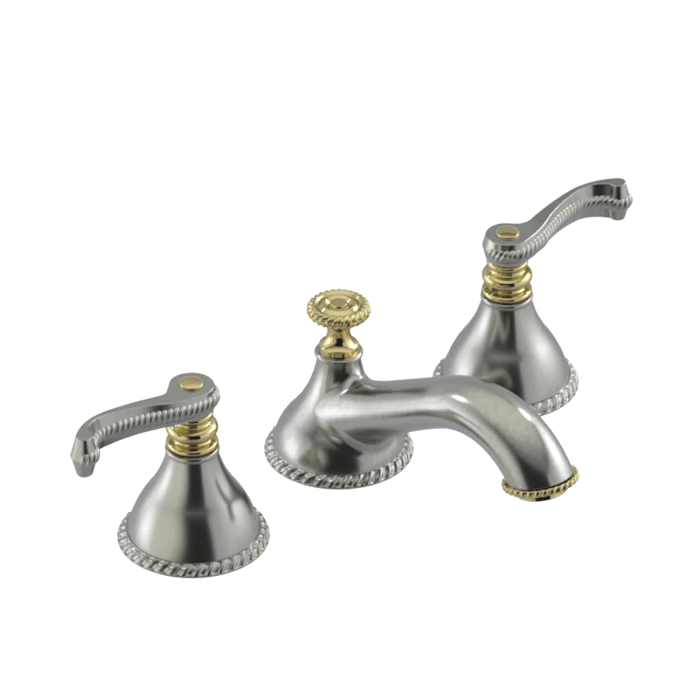 Rubinet Widespread Lav. Set. (less drain) Satin Nickel