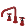 Rubinet Widespread Kitchen Set Maroon