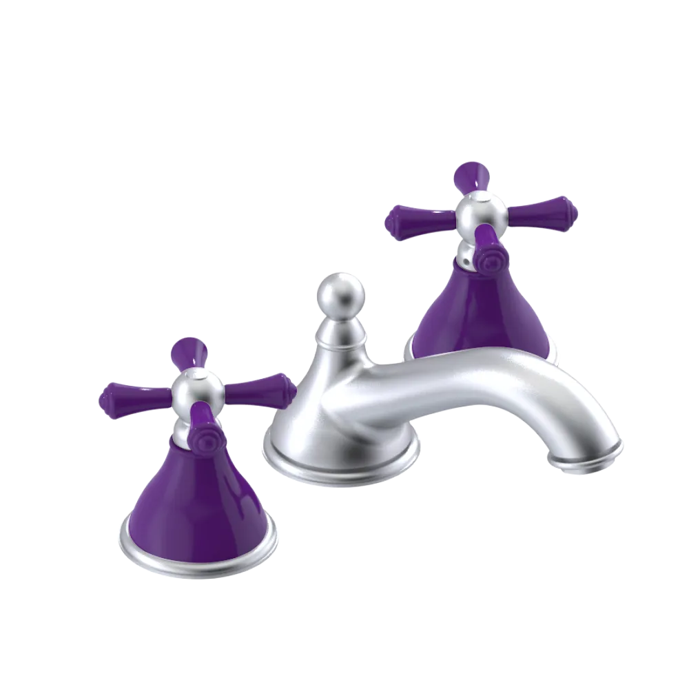 Rubinet Widespread Lav. Set. (less drain) Satin Chrome