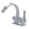 Rubinet Single Control Bidet Fitting (less drain) Satin Chrome