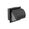 Rubinet RECESSED TOILET PAPER HOLDER Black