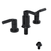 Rubinet Bidet Fitting with Spray, Diverter, and Vacuum Breaker (less drain) Black
