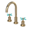 Rubinet Widespread Kitchen Set with LaSalle Spout Gold