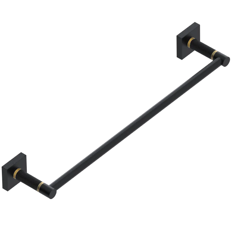 Rubinet 24" TOWEL BAR Matt Black