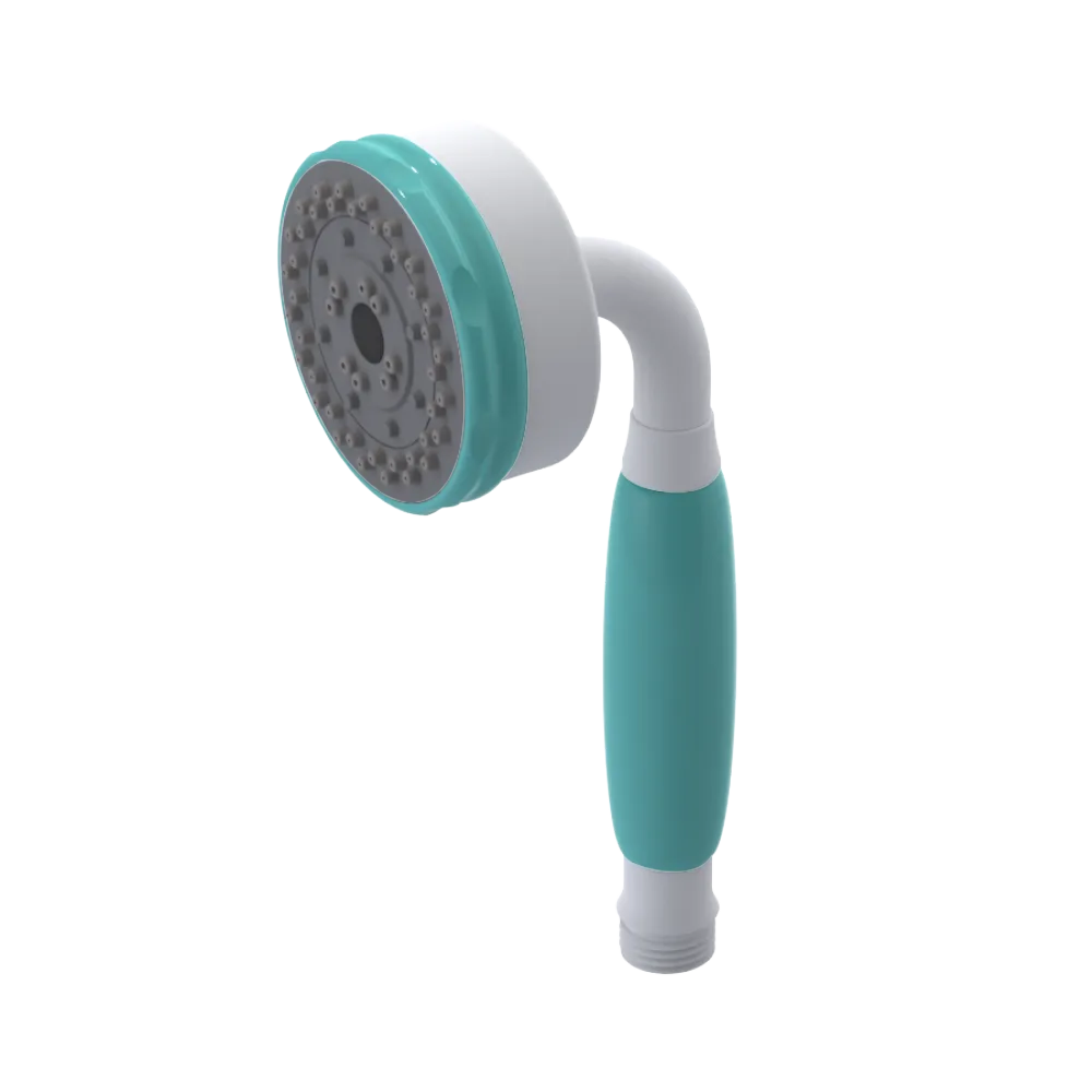 Rubinet 3 Function Hand Held Shower Only Matt White