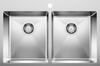 Blanco  QUATRUS R15 Drop-in Equal Double Stainless Steel Kitchen Sinks