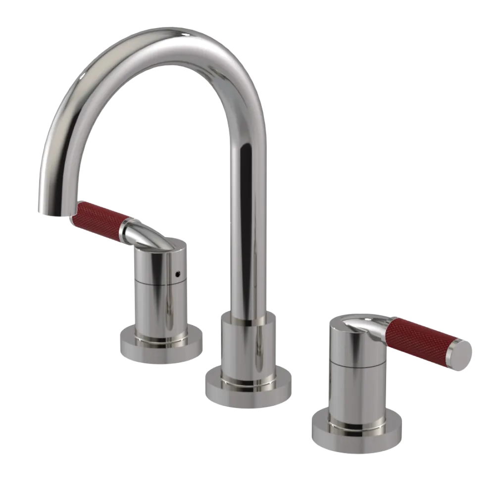 Rubinet Widespread Lav. Set. (less drain) Polished Nickel