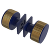 Rubinet Shower Door Knob (set) Midnight Blue