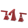 Rubinet Widespread Lav. Set. (less drain) Red