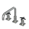 Rubinet Widespread Kitchen Set with Genesis Spout Satin Nickel