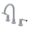 Rubinet Widespread Lav set (less drain) White