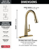 Delta Single Handle Pull-Down Kitchen Faucet with Touch2O Technology Technology